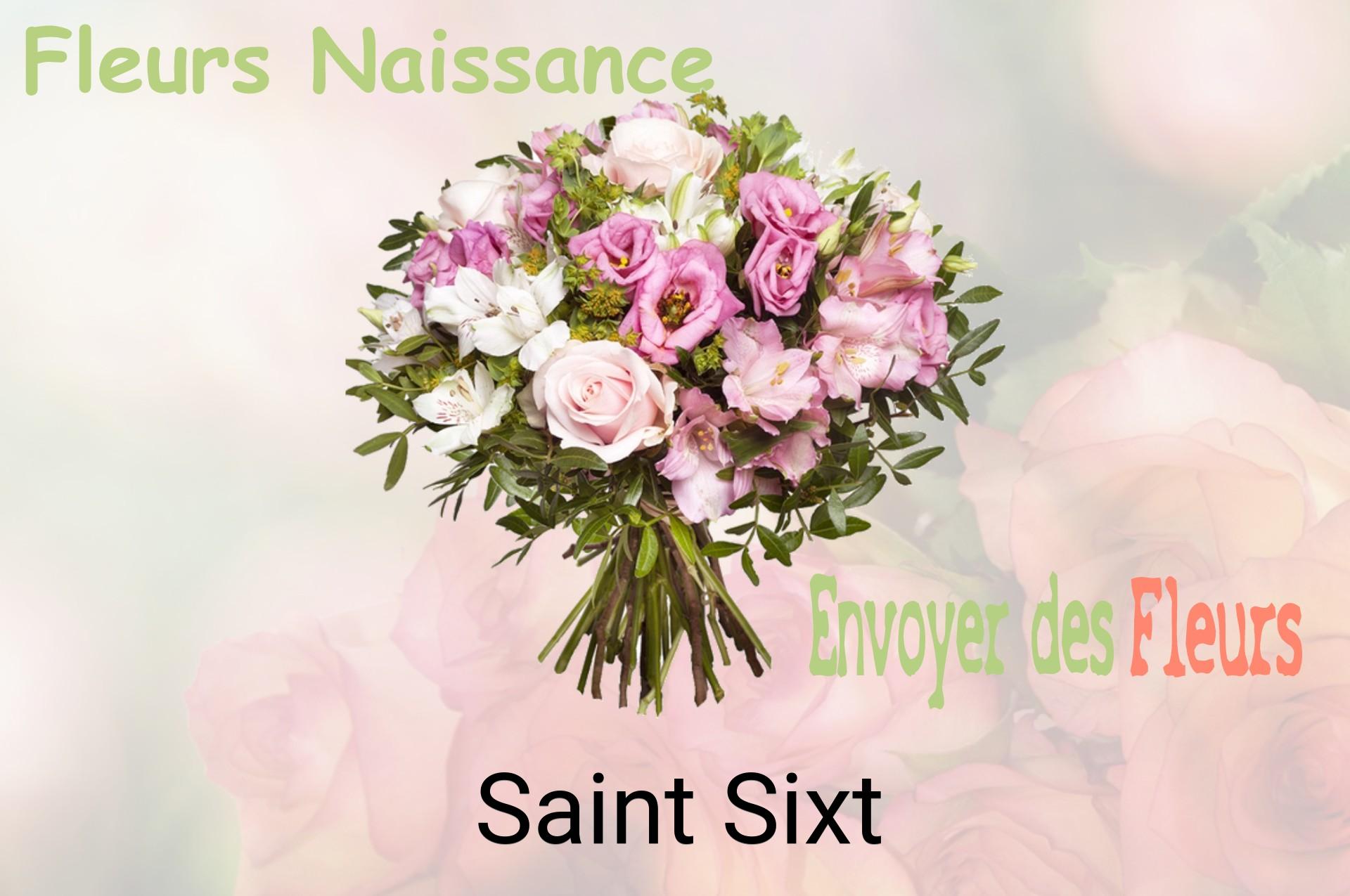 Bouquet de fleurs de naissance livré à Saint-Sixt